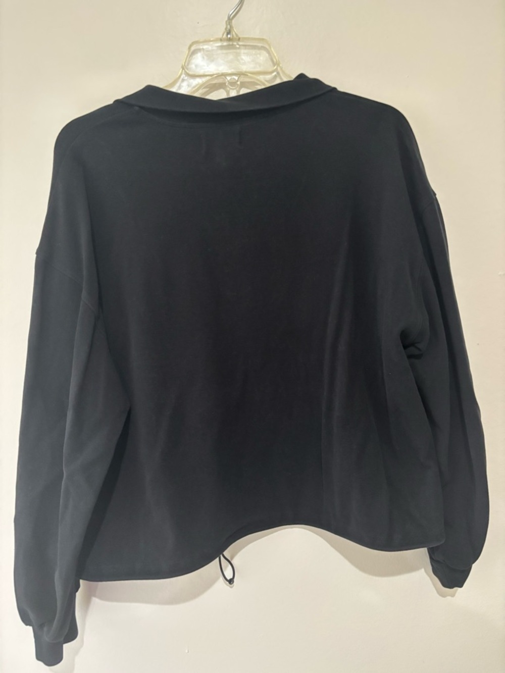 Women’s Black Half-Zip Pullover Sweater - Picture 4 of 5